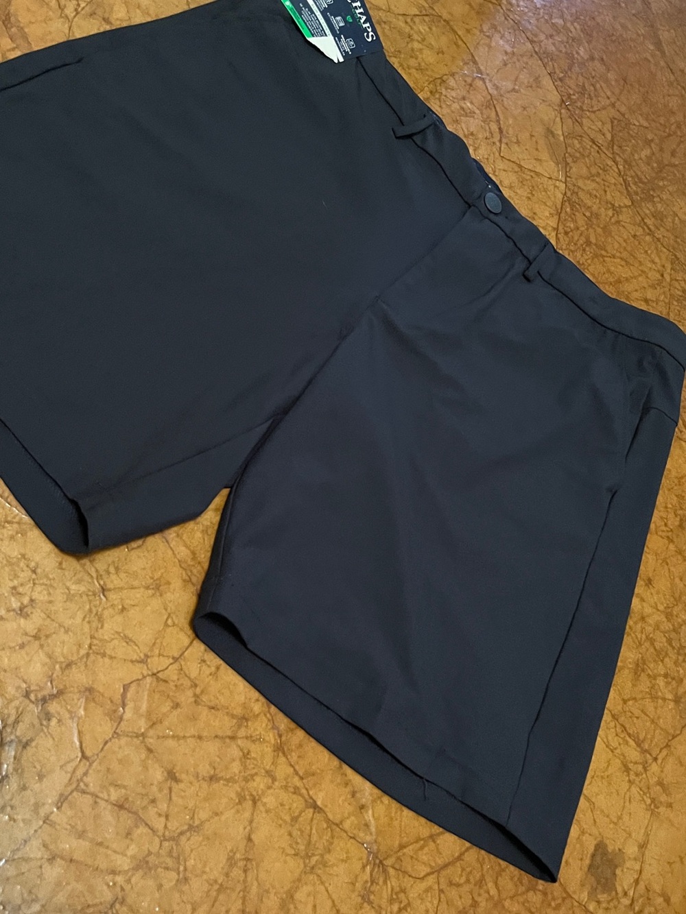 Chaps Black Flat Front Men's Golf ⛳️ Shorts NWT Sz 36